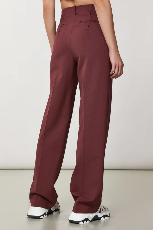 Palazzo Women Patrizia Pepe Essential PalazzoFit Pants Organic Purple