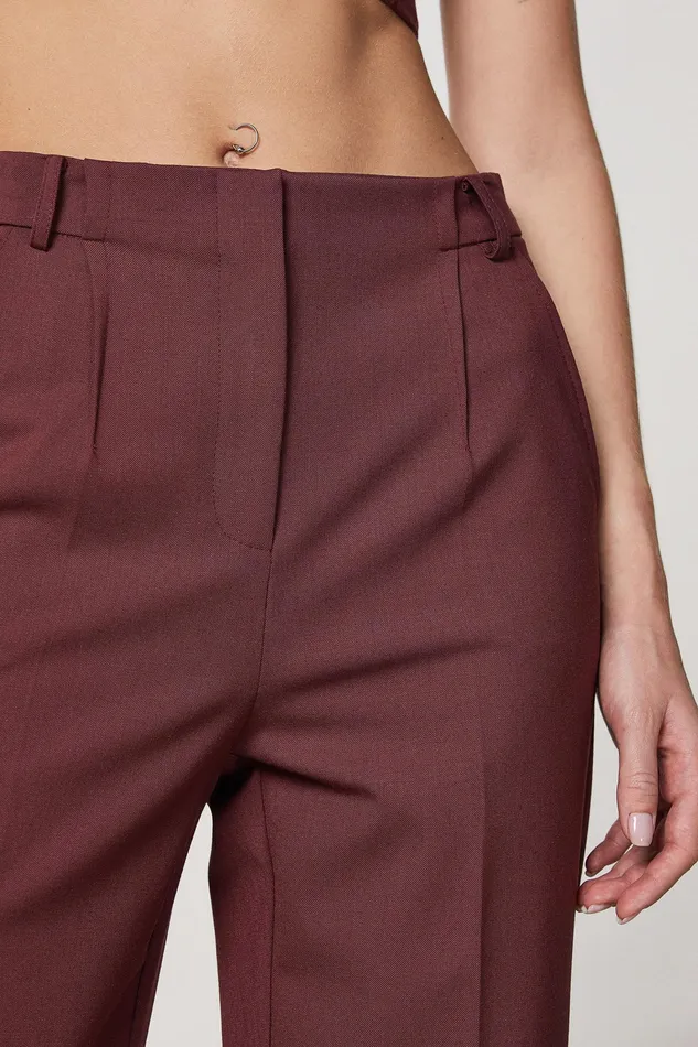 Palazzo Women Patrizia Pepe Essential PalazzoFit Pants Organic Purple