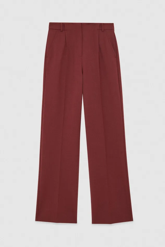 Palazzo Women Patrizia Pepe Essential PalazzoFit Pants Organic Purple