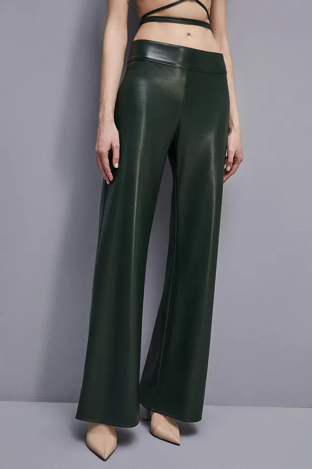 Palazzo Women Patrizia Pepe LowWaisted Palazzo Fit Pants Tuscany Green