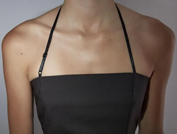 Paloma Wool AIREFitted Bandeau Top With Adjustable Ribbon At The Neck And Back Women Tops