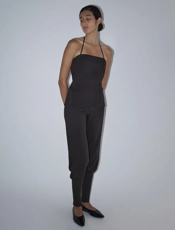 Paloma Wool AIREFitted Bandeau Top With Adjustable Ribbon At The Neck And Back Women Tops