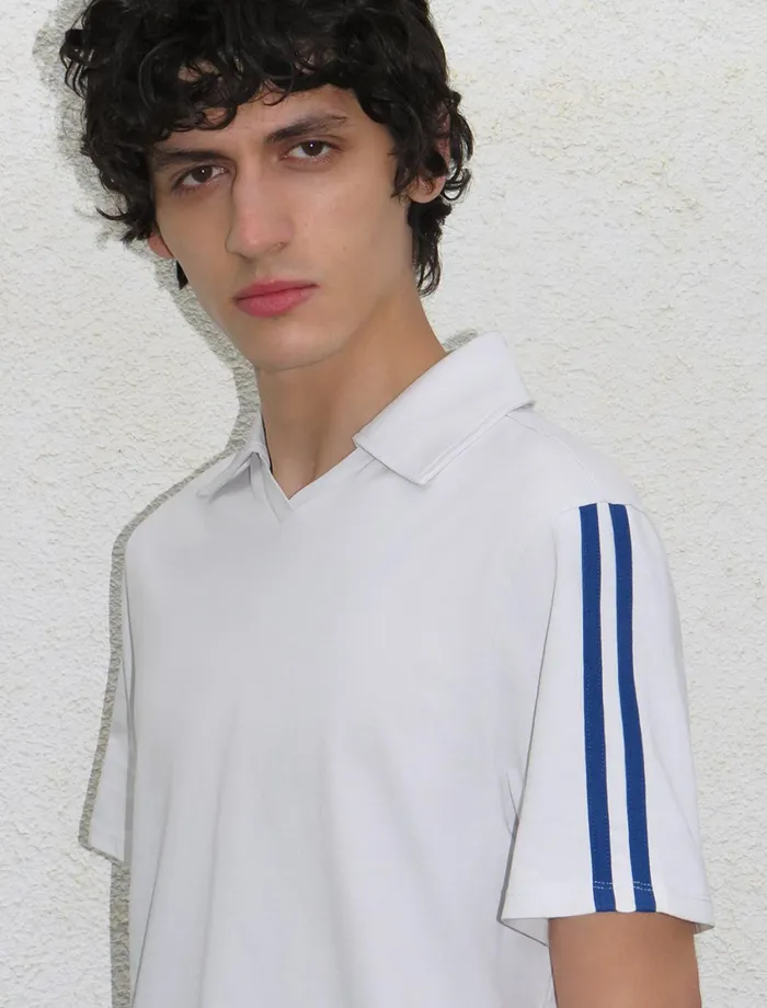 Paloma Wool BEERHOST BMen039s Retro Polo Neck Tshirt With Sporttype Piping Detail Pwman 8211 US