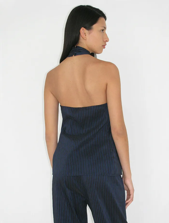 Paloma Wool BEGOLinen Halter Top With Buttoned Neck Women Tops
