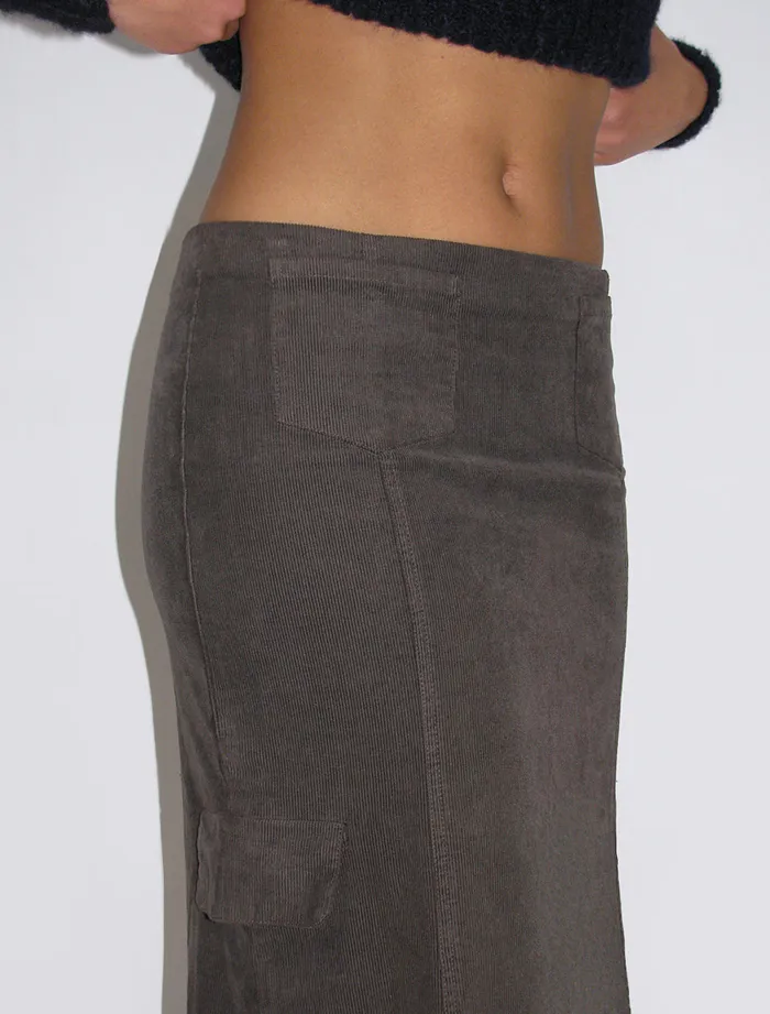 Paloma Wool BRIOCHELowwaist Corduroy Long Skirt With Front And Side Pockets Women Bottoms