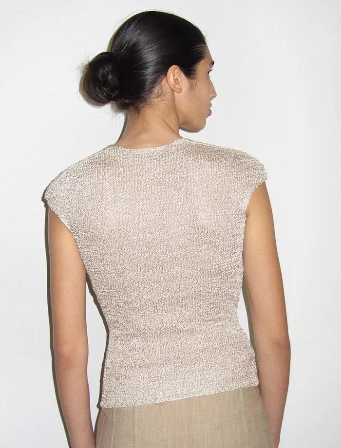 Paloma Wool CAMOMILELow Neckline Top With Frontal Lacing Women Tops