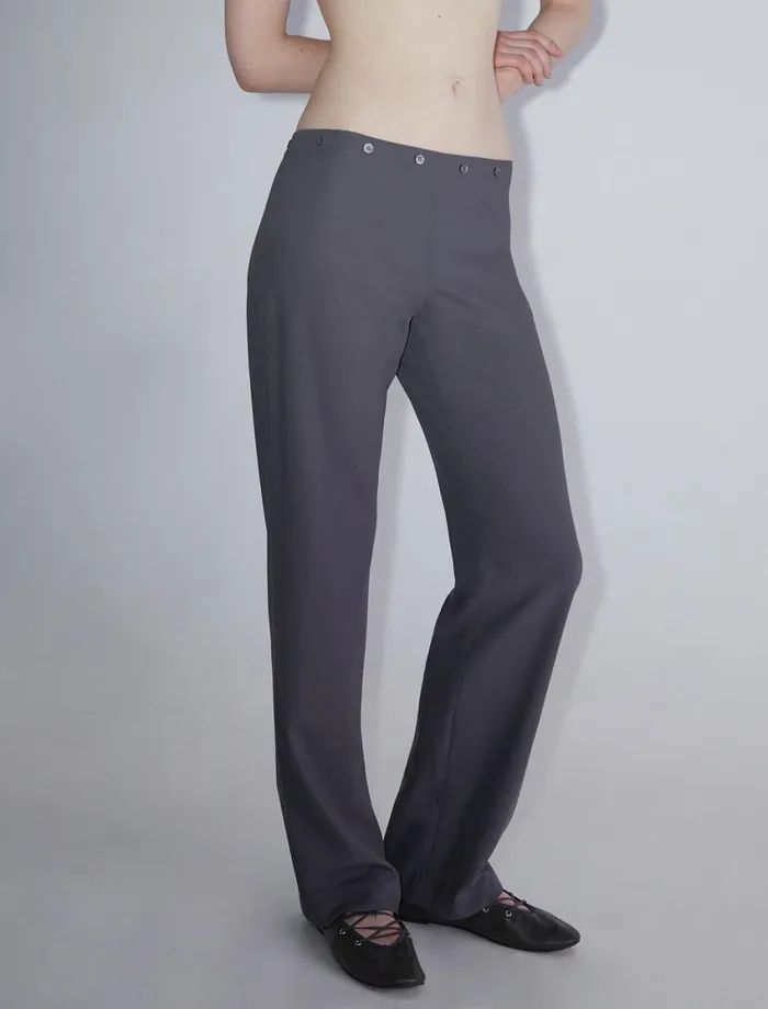 Paloma Wool DAINSuit Trousers With Button Detail Around The Waist Women Bottoms