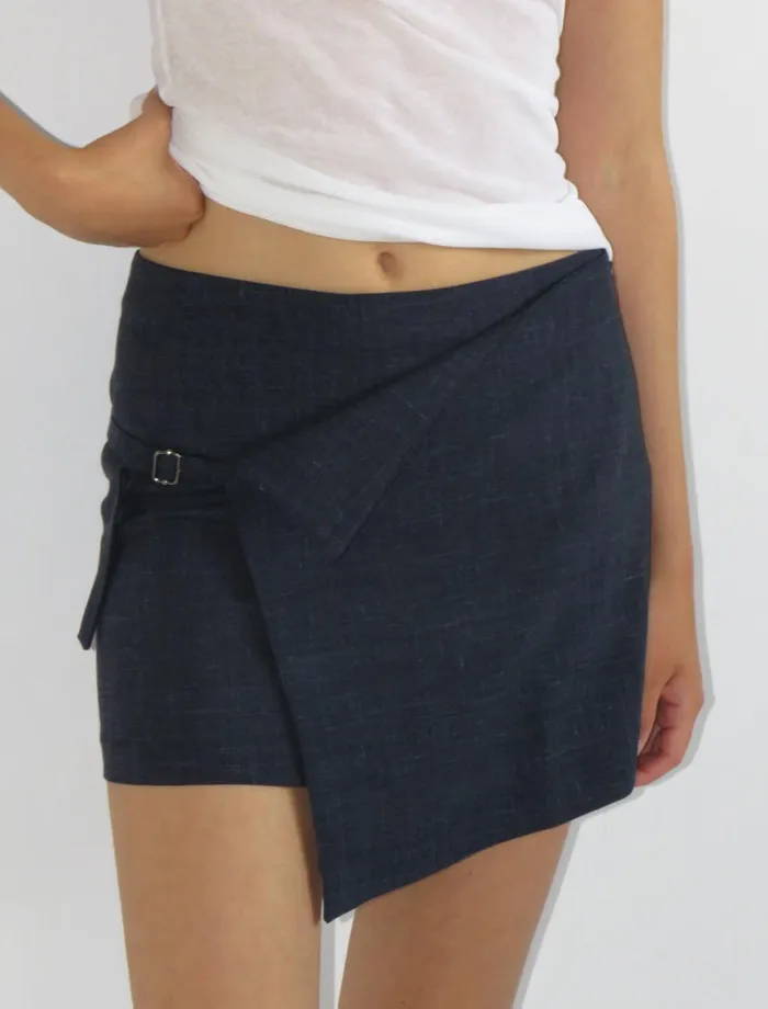 Paloma Wool DARISShort Skirt With A Folded Piece In The Waistband And Adjustable Buckle Women Bottoms Paloma Wool DARISShort Skirt With A Folded Piece In The Waistband And Adjustable Buckle Women Bottoms