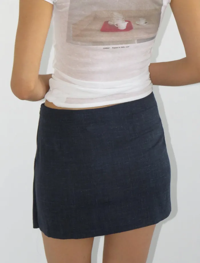 Paloma Wool DARISShort Skirt With A Folded Piece In The Waistband And Adjustable Buckle Women Bottoms
