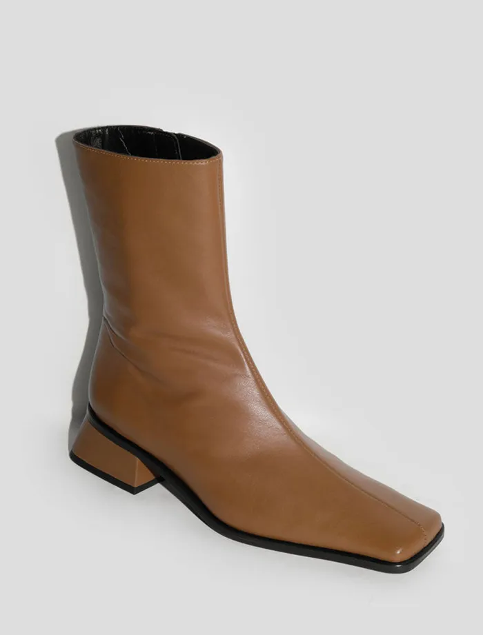 Paloma Wool DELTALight Brown Longtip Ankle Boots Women Shoes