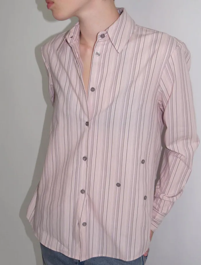Paloma Wool DONALDPink Striped Multiposition Shirt Women Tops