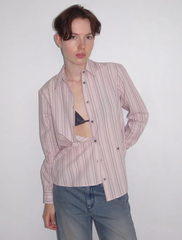 Paloma Wool DONALDPink Striped Multiposition Shirt Women Tops