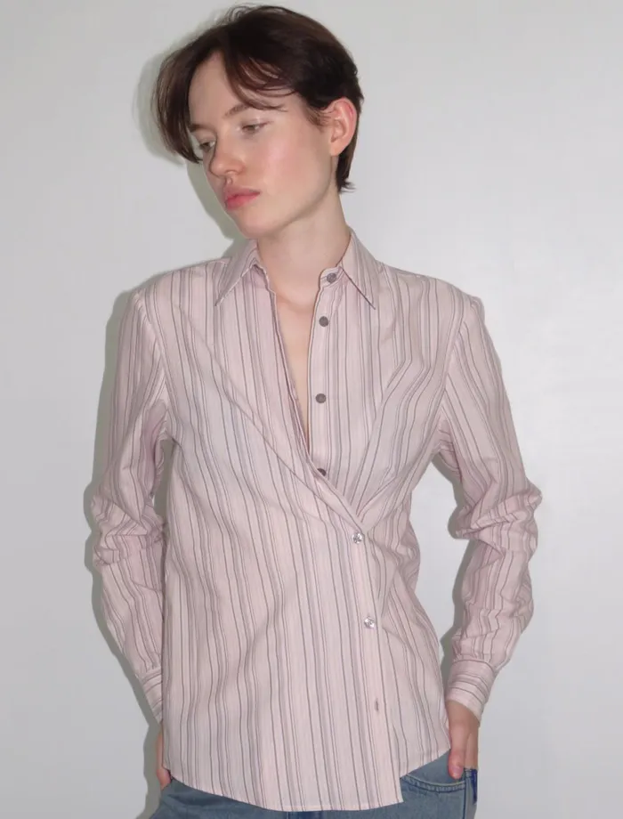Paloma Wool DONALDPink Striped Multiposition Shirt Women Tops