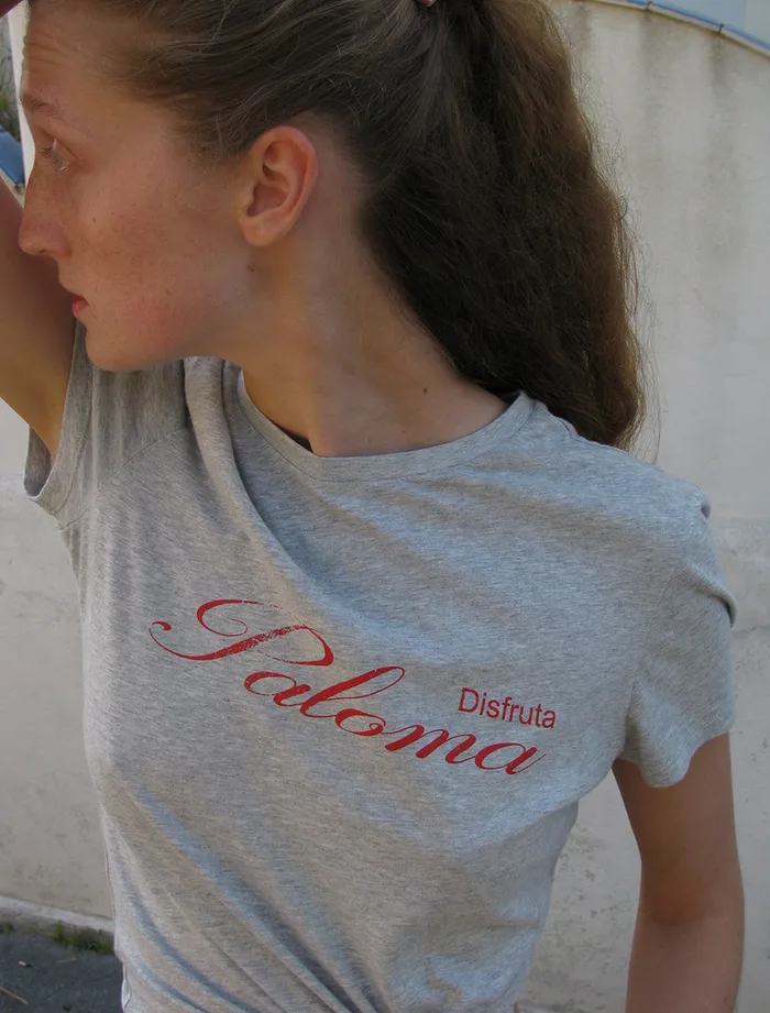 Paloma Wool DRINKINGMelange Tshirt With Print 039Disfruta Paloma039 Women Tops
