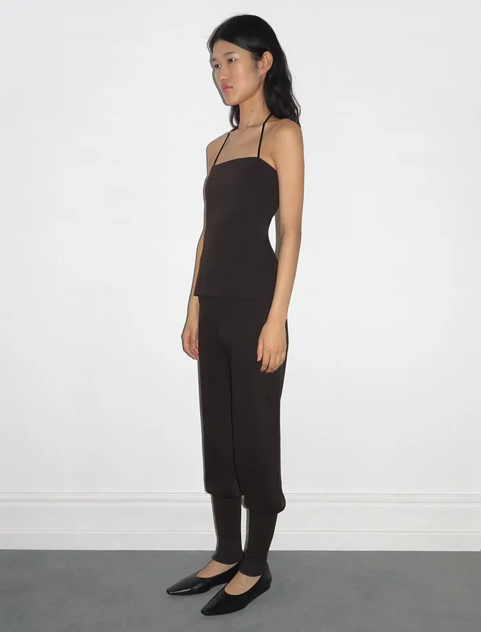 Paloma Wool FOGONSlightly Low Waist Suit Trousers With Ribbed Wool Knit Cuffs Women Bottoms