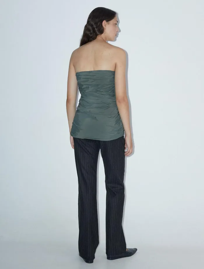 Paloma Wool FREDETARouched Bandeau Top Opens With A Side Zipper Women Tops