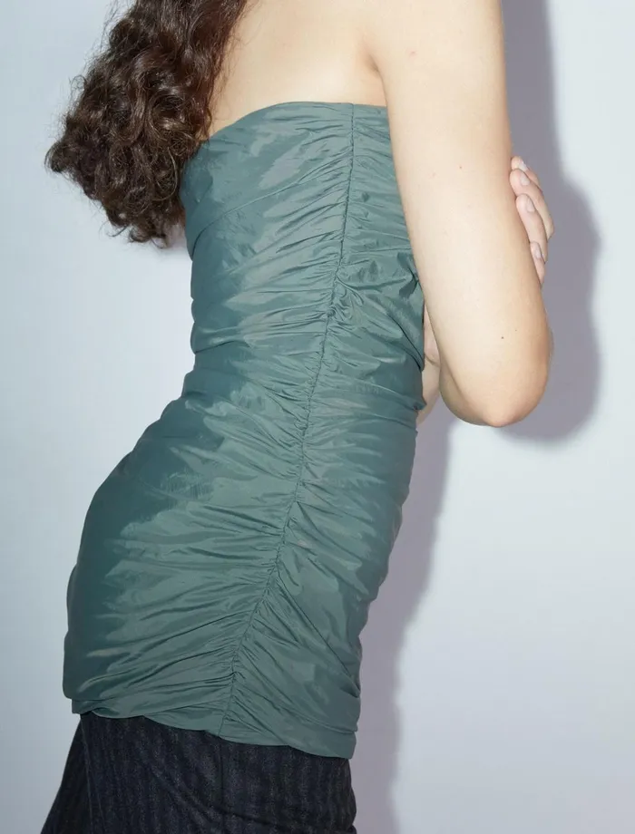 Paloma Wool FREDETARouched Bandeau Top Opens With A Side Zipper Women Tops