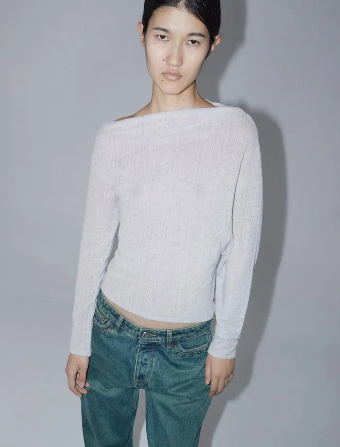 Paloma Wool GABILoose Asymmetric Longsleeve Top Women Tops