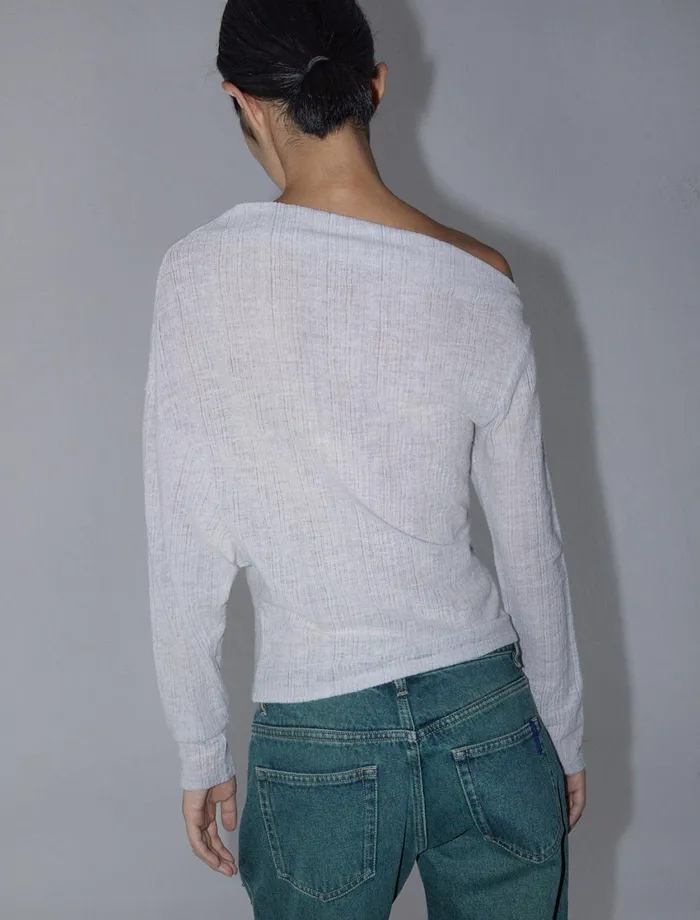 Paloma Wool GABILoose Asymmetric Longsleeve Top Women Tops