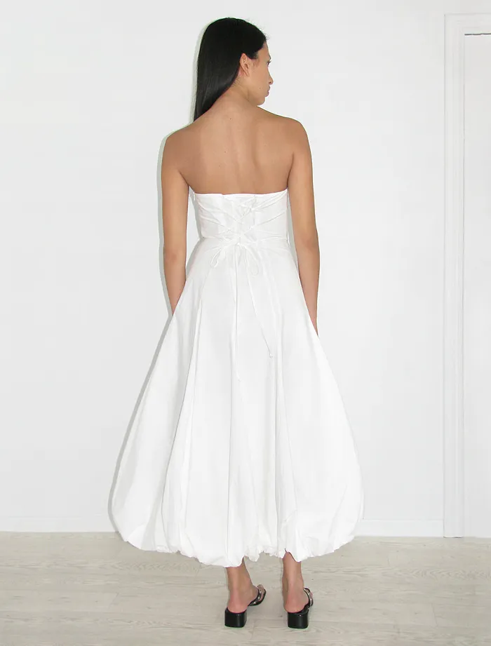 Paloma Wool GLOBO DRESSStrapless Long Balloon Dress With Adjustable Back Women Dresses