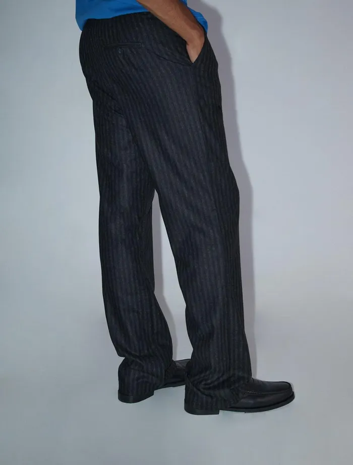 Paloma Wool HINA BTailored Style Woolen Men039s Striped Pants Pwman 8211 US