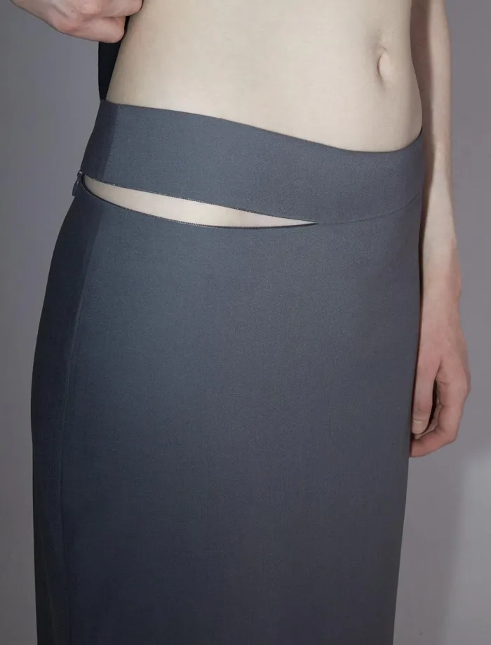 Paloma Wool JIAQILowwaisted Skirt With Zipped Waistband Women Bottoms