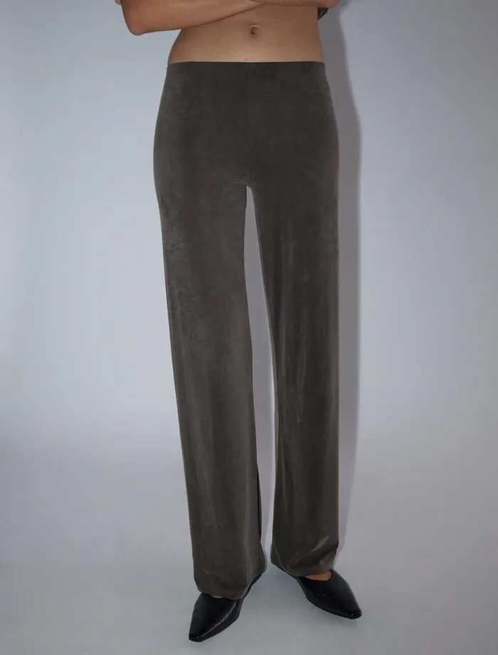 Paloma Wool JULIOBrown Reedition Of 039Junio039 Cupro Pants With A Mid Raise Waist Women Cupro Paloma Wool JULIOBrown Reedition Of 039Junio039 Cupro Pants With A Mid Raise Waist Women Cupro