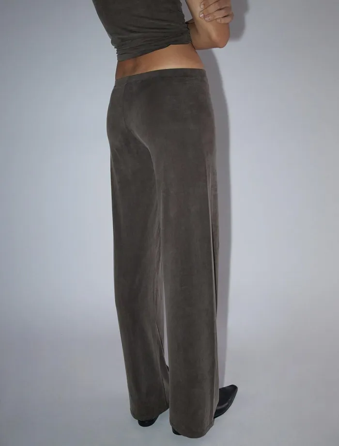 Paloma Wool JULIOBrown Reedition Of 039Junio039 Cupro Pants With A Mid Raise Waist Women Cupro