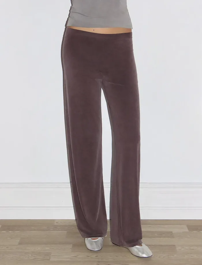 Paloma Wool JULIOMahogany Reedition Of 039Junio039 Cupro Pants With A Mid Raise Waist Women Bottoms Paloma Wool JULIOMahogany Reedition Of 039Junio039 Cupro Pants With A Mid Raise Waist Women Bottoms