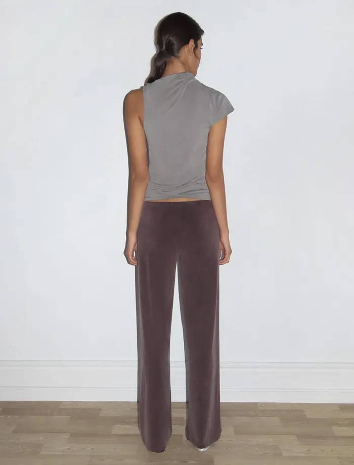 Paloma Wool JULIOMahogany Reedition Of 039Junio039 Cupro Pants With A Mid Raise Waist Women Bottoms