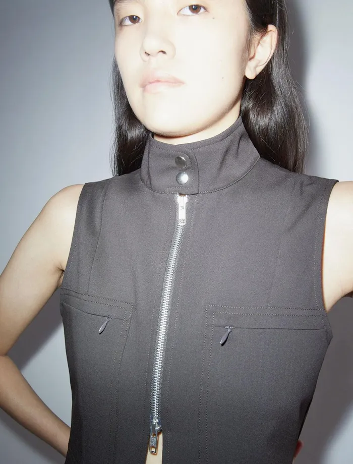Paloma Wool LIS IIVest With Front Zipper And Snap Collar Women Tops