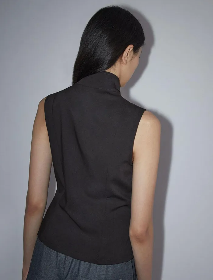 Paloma Wool LIS IIVest With Front Zipper And Snap Collar Women Tops
