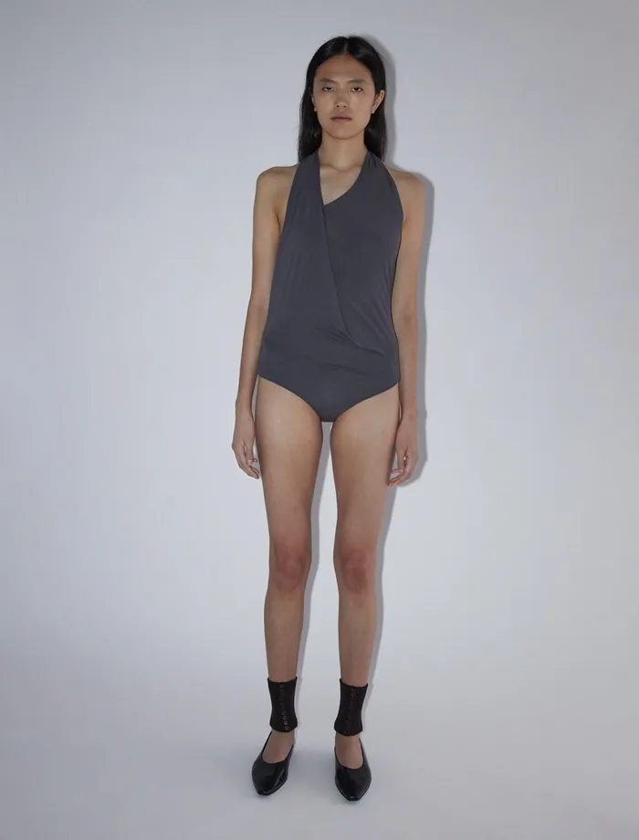 Paloma Wool LIVIADraped Neckline Halterneck Body Women Tops