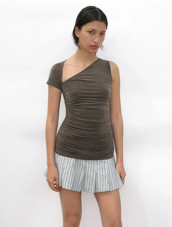 Paloma Wool MAURACupro Asymmetric Top With Puckered Body Women Tops