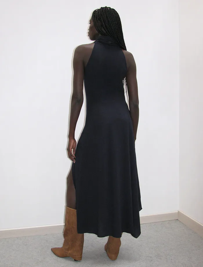 Paloma Wool MEGANSleeveless Draped Highneck Dress With A Frontside Opening Women Dresses