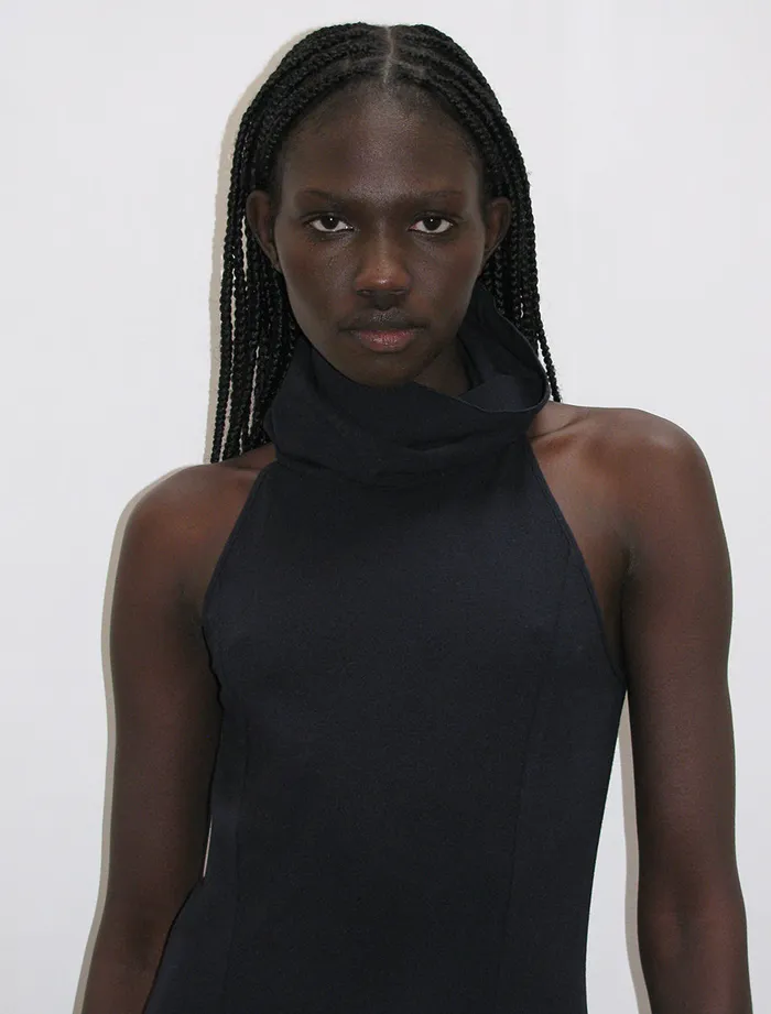 Paloma Wool MEGANSleeveless Draped Highneck Dress With A Frontside Opening Women Dresses