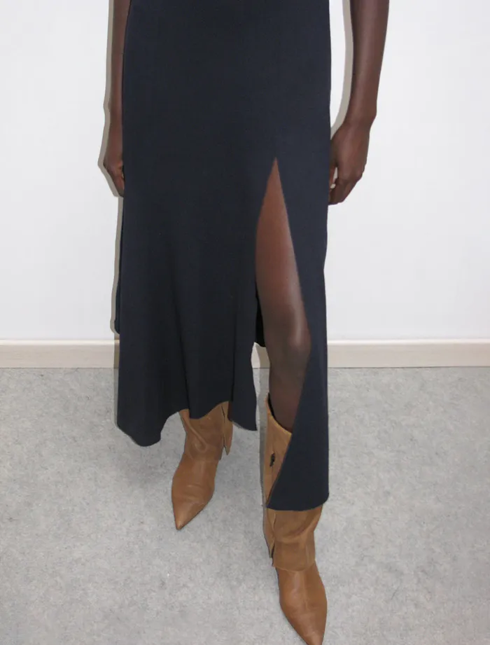 Paloma Wool MEGANSleeveless Draped Highneck Dress With A Frontside Opening Women Dresses