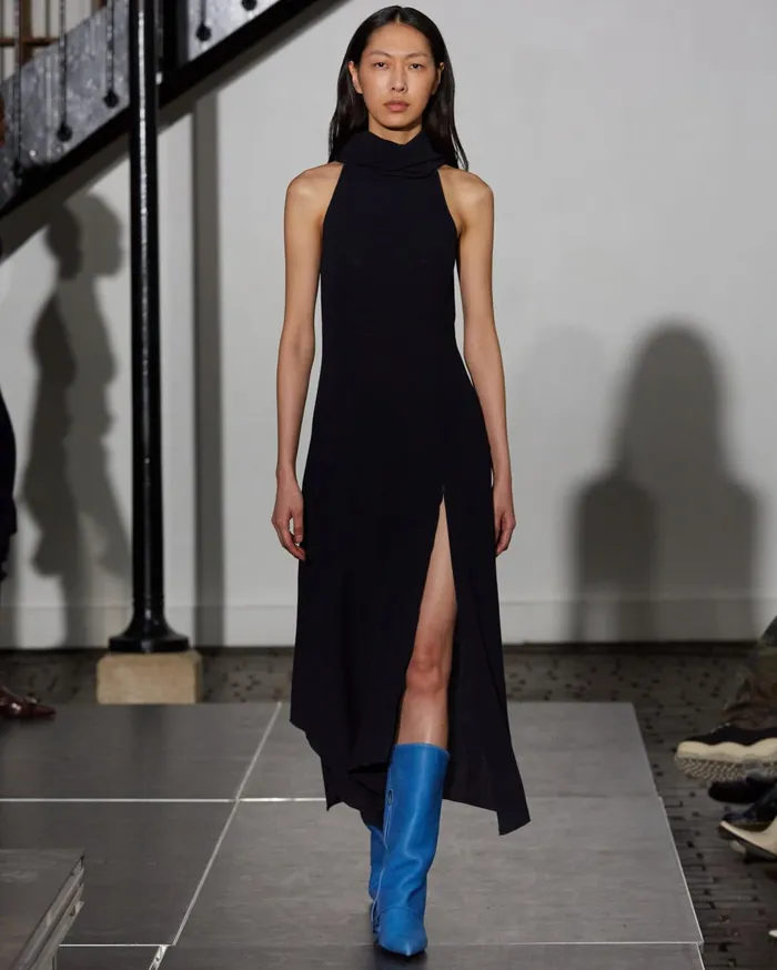 Paloma Wool MEGANSleeveless Draped Highneck Dress With A Frontside Opening Women Dresses