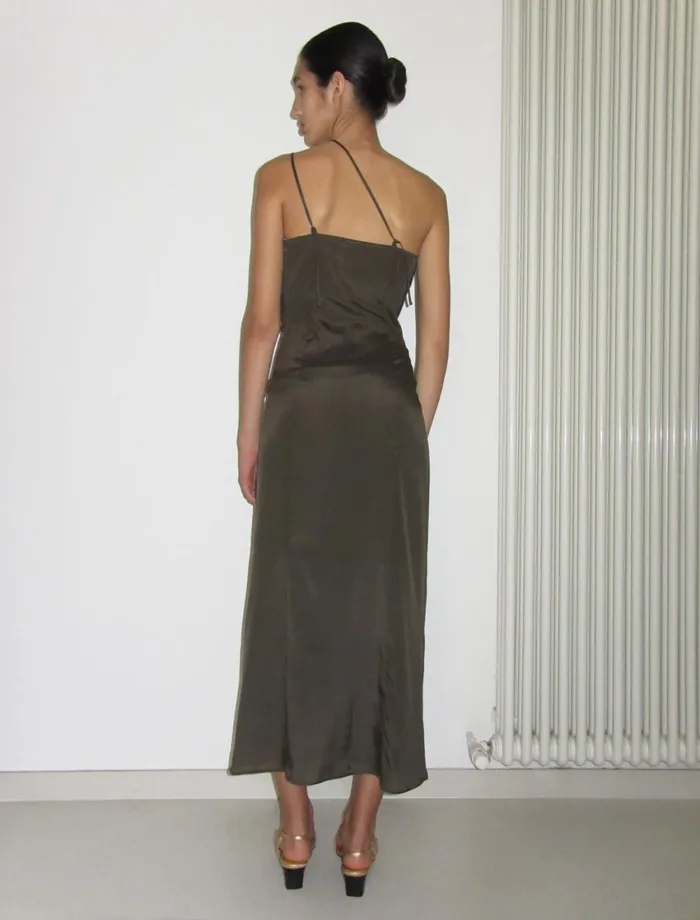 Paloma Wool MELLERAYElastic Silk Multiposition Drape Dress Women Dresses