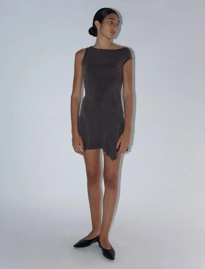 Paloma Wool MINI YAUSIFitted Mini Dress With Asymmetric Shoulders And Flared Bottom Women Dresses Paloma Wool MINI YAUSIFitted Mini Dress With Asymmetric Shoulders And Flared Bottom Women Dresses