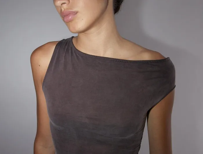 Paloma Wool MINI YAUSIFitted Mini Dress With Asymmetric Shoulders And Flared Bottom Women Dresses