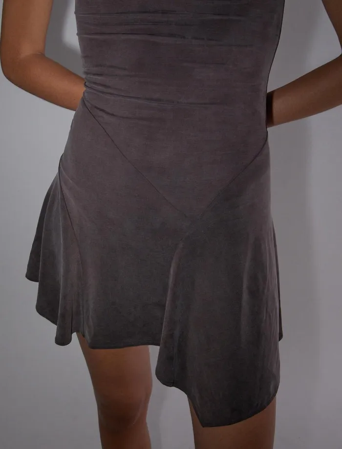 Paloma Wool MINI YAUSIFitted Mini Dress With Asymmetric Shoulders And Flared Bottom Women Dresses
