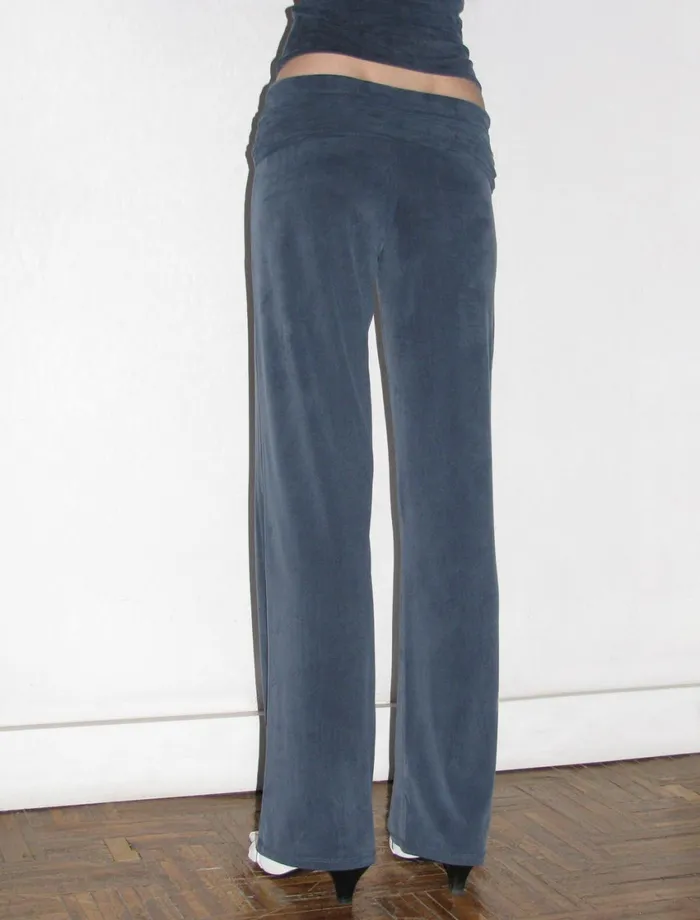 Paloma Wool OCTUBRENavy Cupro Trousers With A Wide Waistband For A Gathered Effect Women Cupro