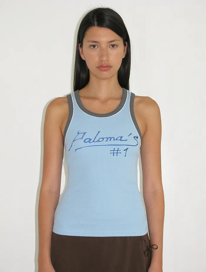 Paloma Wool PALOMA ISleeveless Rib Top With Digital Print Women Tops