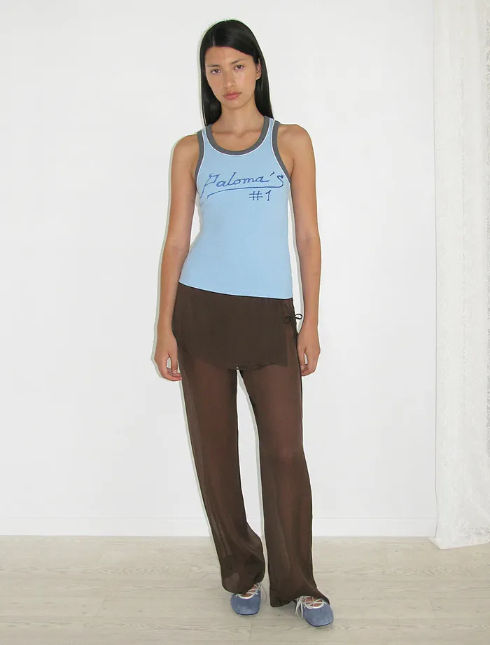 Paloma Wool PALOMA ISleeveless Rib Top With Digital Print Women Tops