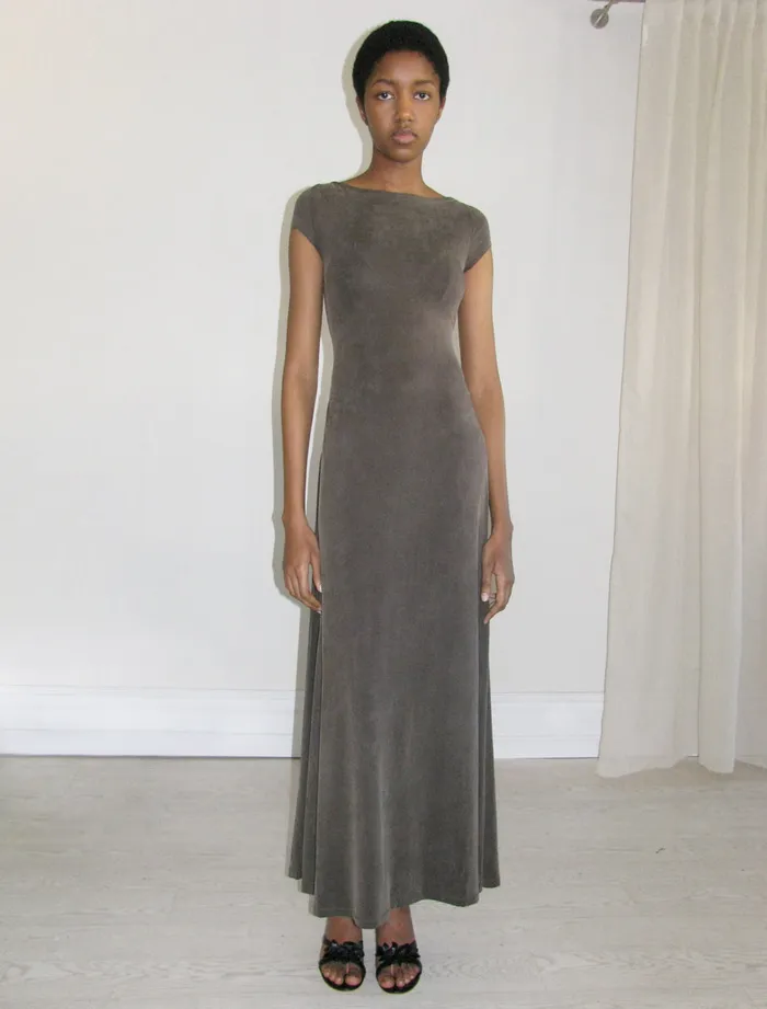 Paloma Wool PENBRIDGEReversible Cupro Dress With Open Back And Draped Bottom Women Dresses