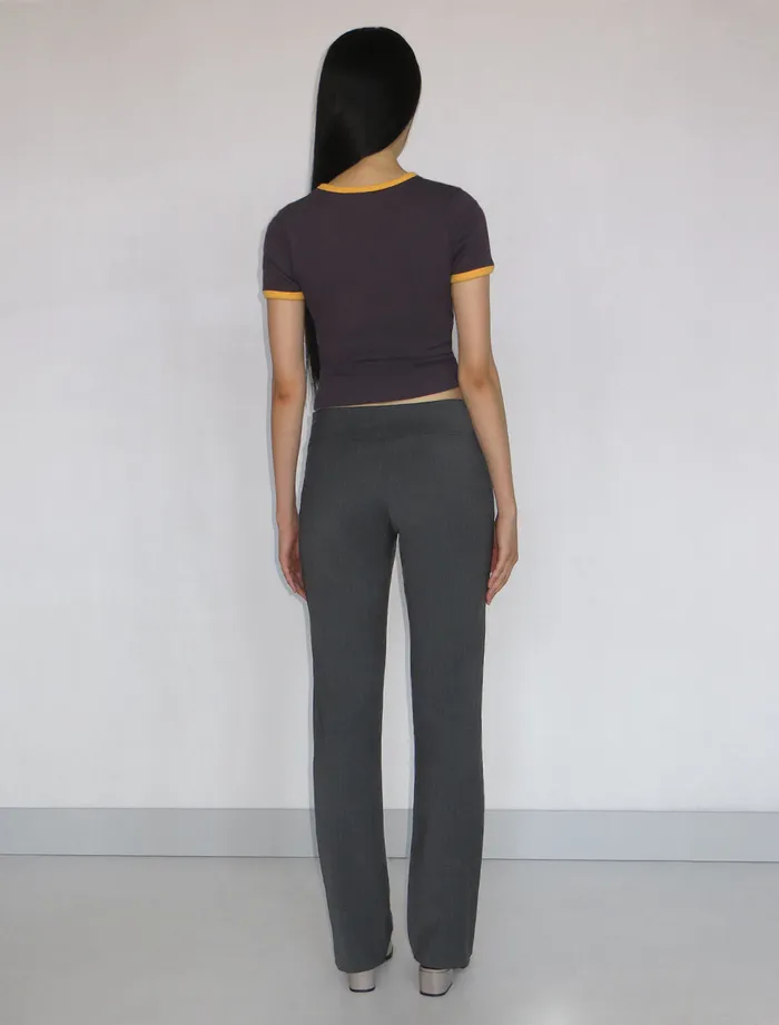 Paloma Wool SABAPinstripe Lowrise Straight Leg Pants With Zippered Detail Women Bottoms
