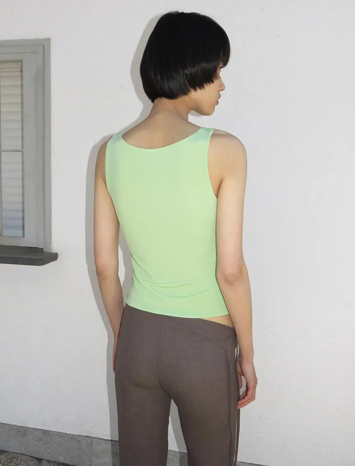 Paloma Wool SYDNEYGreen Twocolor Reversible Viscose Top Women Tops