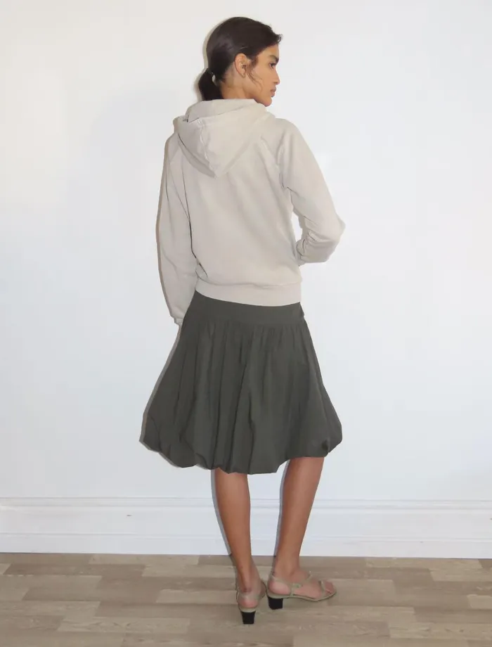Paloma Wool VARSITYZipup Hoodie With 039PWOOL039 Rawcut Text Detail Women Tops