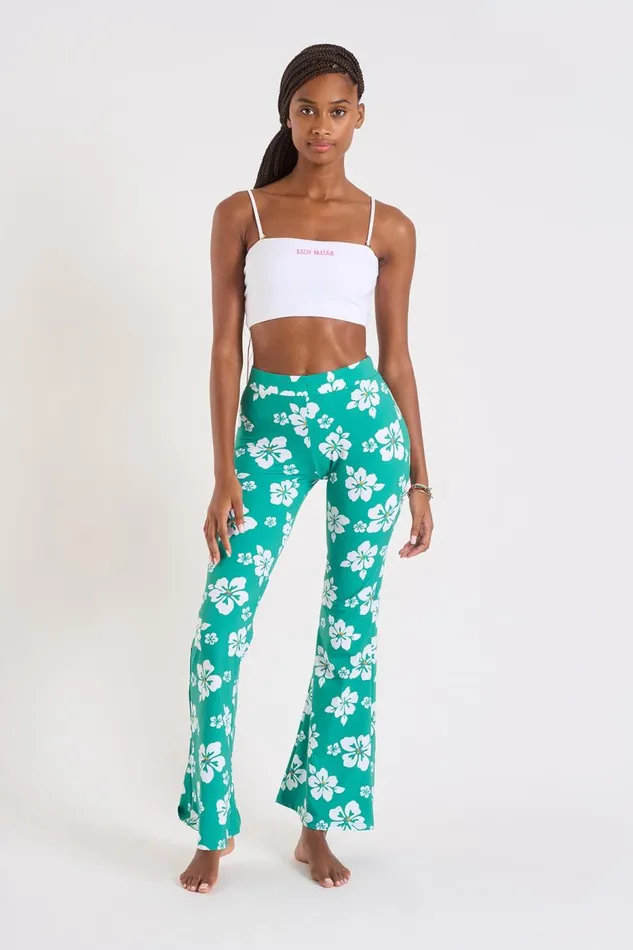 PANTALON BEACHWEAR Green 8211 NOELO ISLANDGIRL Green Women Banana Moon Pants